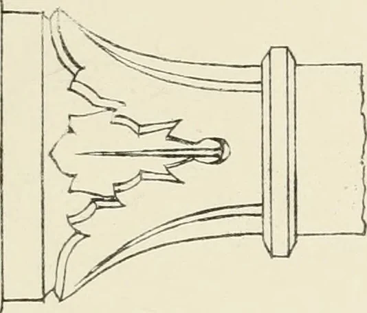 An illustration from Illustrations of the architectural ornaments and embellishments and painted glass of the Temple Church, London, 1845, leaf 78