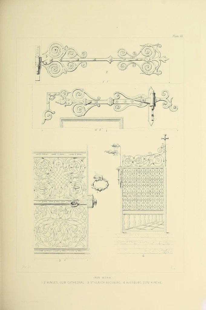 An illustration from Illustrations of architecture and ornament. Drawn and etched on copper, 1865, leaf 123