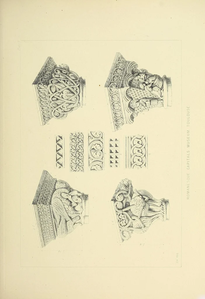 An illustration from Illustrations of architecture and ornament. Drawn and etched on copper, 1865, leaf 37