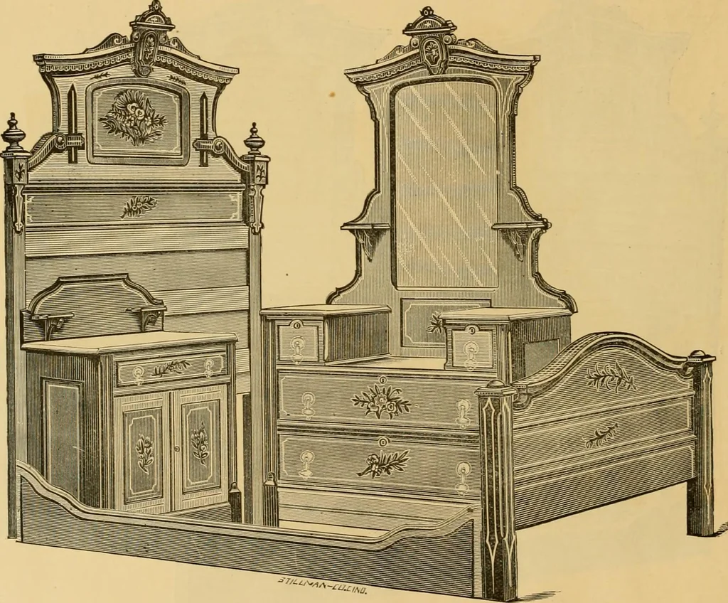 An illustration from Illustrations of cottage furniture., 1882, leaf 15