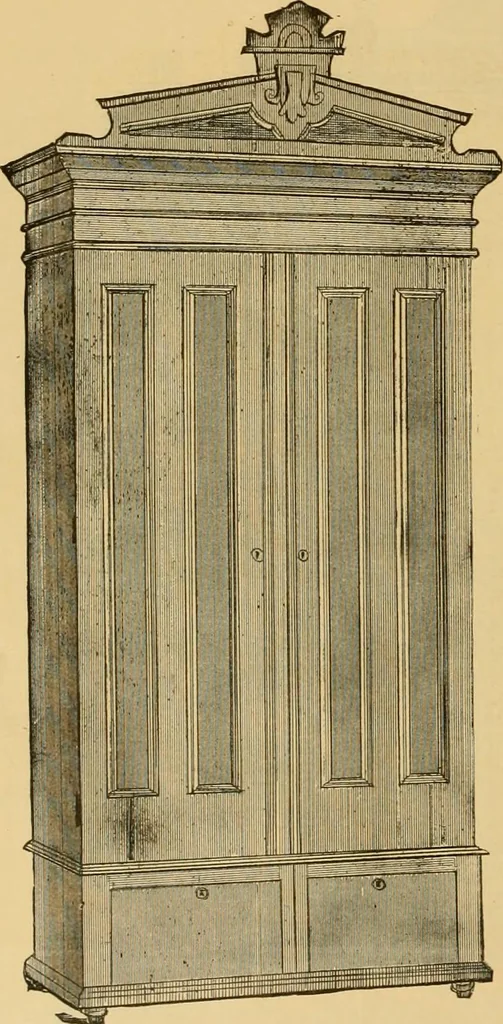 An illustration from Illustrations of cottage furniture., 1882, leaf 19