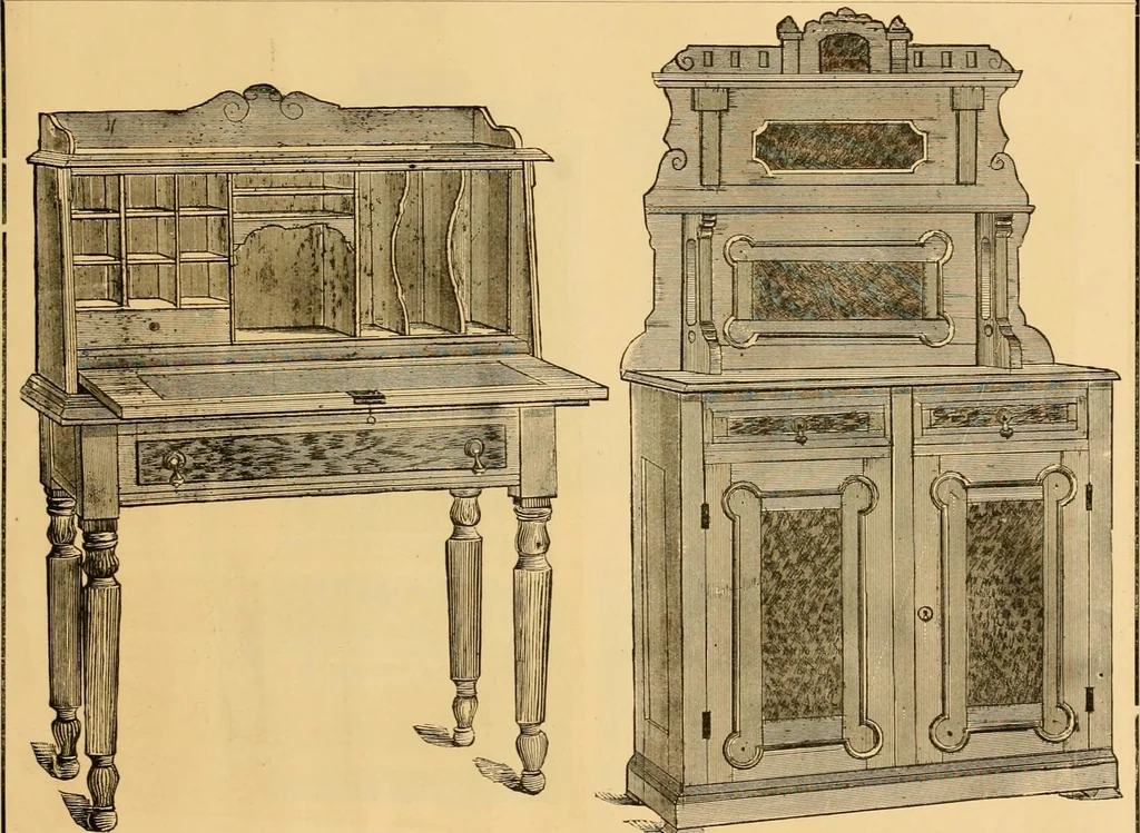 An illustration from Illustrations of cottage furniture., 1882, leaf 20