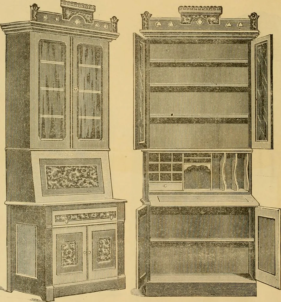 An illustration from Illustrations of cottage furniture., 1882, leaf 21