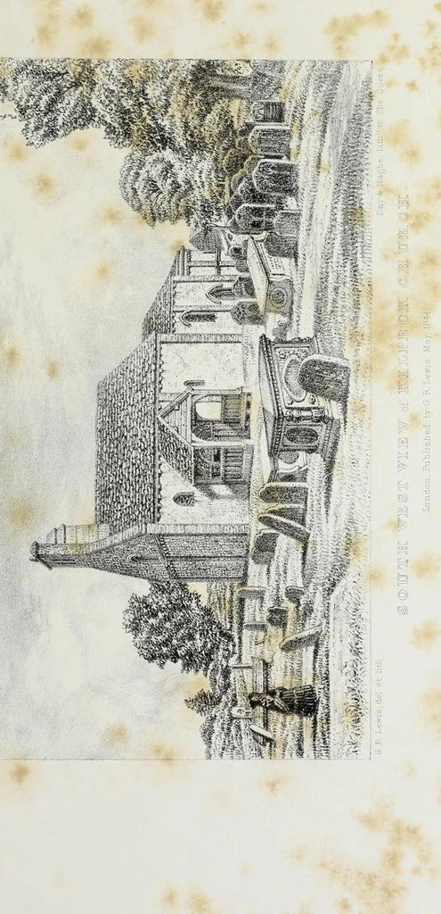 An illustration from Illustrations of Kilpeck church, Herefordshire : in a series of drawings made on the spot, with an essay On ecclesiastical design, and a descriptive interpretation, 1842, leaf 103