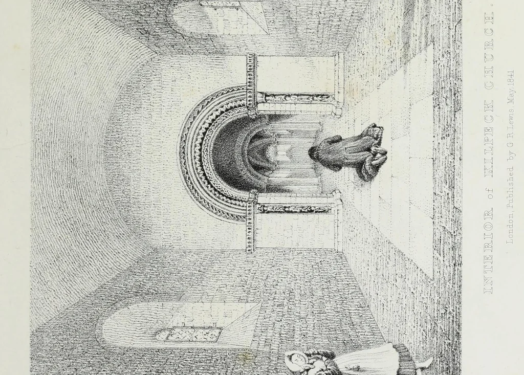 An illustration from Illustrations of Kilpeck church, Herefordshire : in a series of drawings made on the spot, with an essay On ecclesiastical design, and a descriptive interpretation, 1842, leaf 107