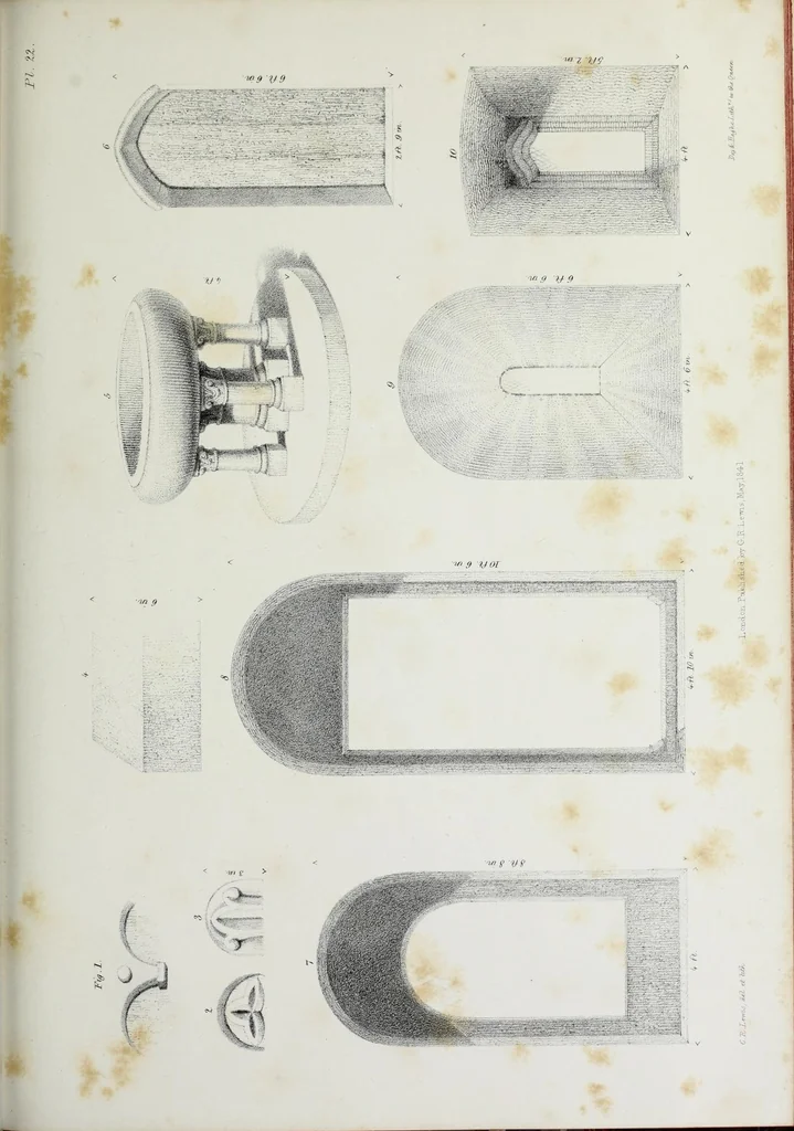 An illustration from Illustrations of Kilpeck church, Herefordshire : in a series of drawings made on the spot, with an essay On ecclesiastical design, and a descriptive interpretation, 1842, leaf 115