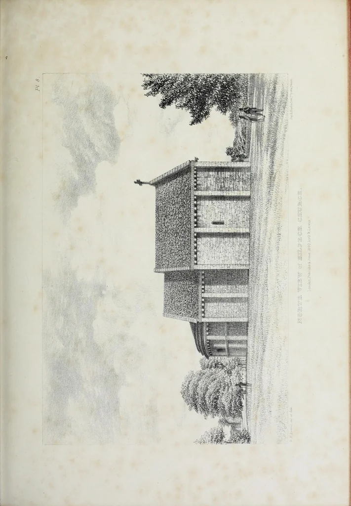 An illustration from Illustrations of Kilpeck church, Herefordshire : in a series of drawings made on the spot, with an essay On ecclesiastical design, and a descriptive interpretation, 1842, leaf 87