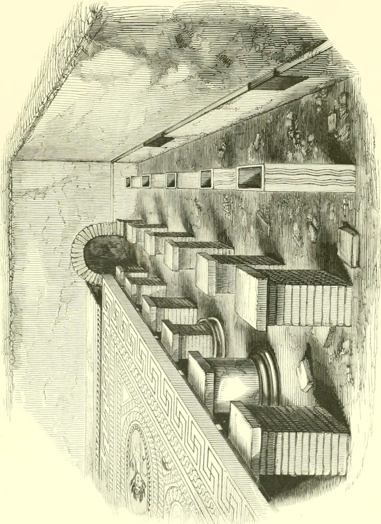 An illustration from Illustrations of the remains of Roman art, in Cirencester, the site of antient Corinium, 1850, leaf 110