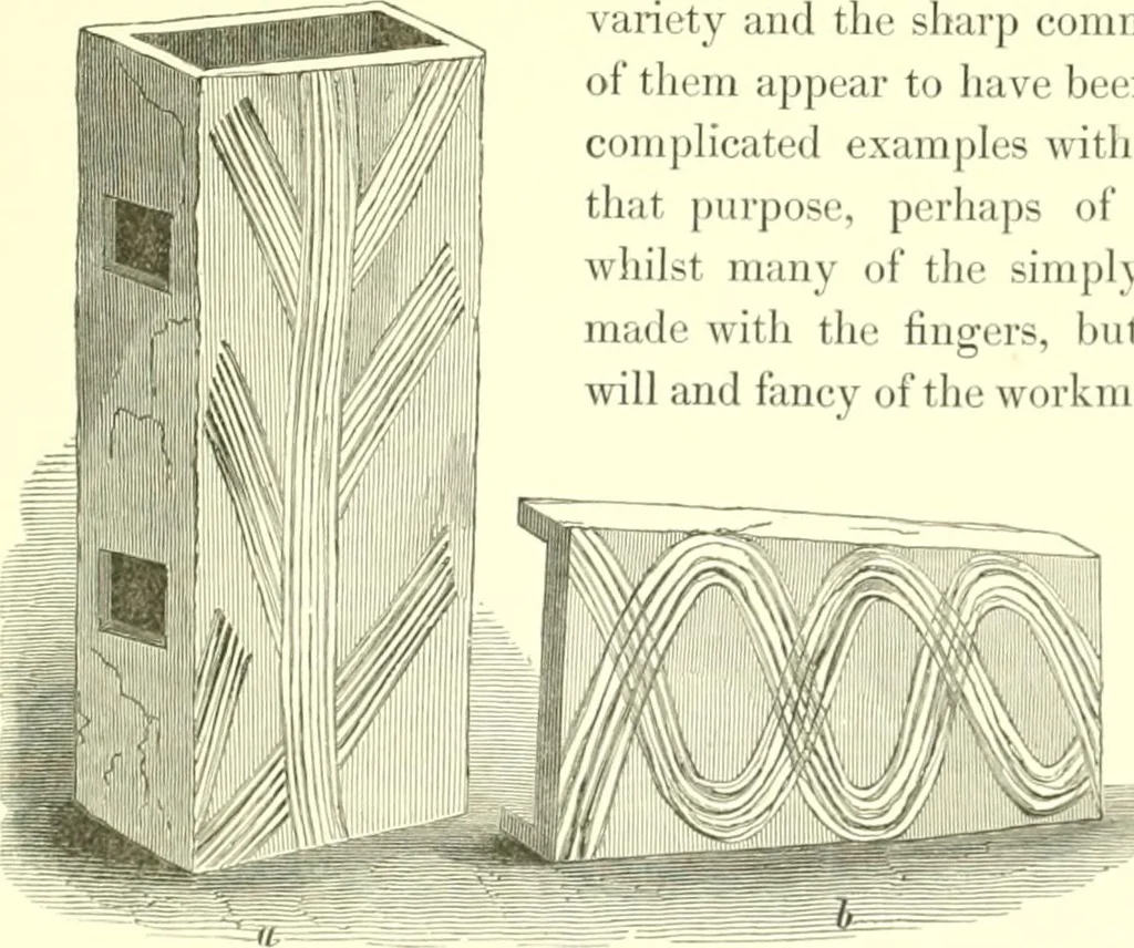 An illustration from Illustrations of the remains of Roman art, in Cirencester, the site of antient Corinium, 1850, leaf 112