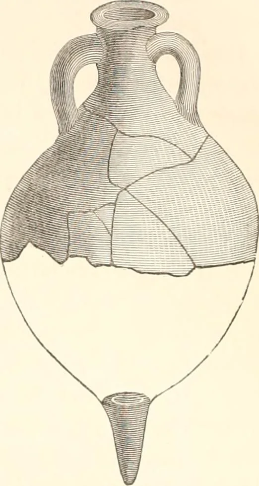 An illustration from Illustrations of the remains of Roman art, in Cirencester, the site of antient Corinium, 1850, leaf 129