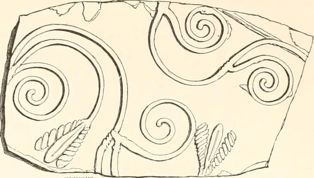 An illustration from Illustrations of the remains of Roman art, in Cirencester, the site of antient Corinium, 1850, leaf 141