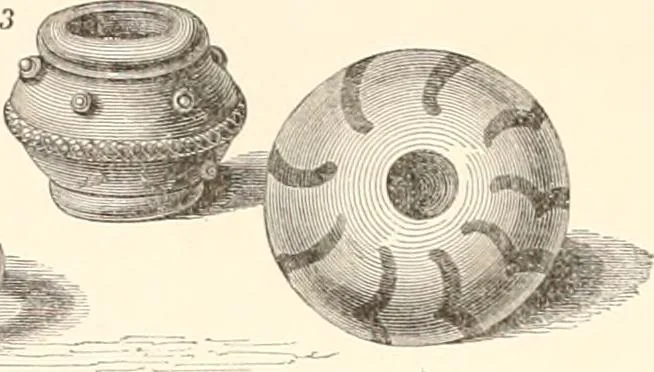 An illustration from Illustrations of the remains of Roman art, in Cirencester, the site of antient Corinium, 1850, leaf 149