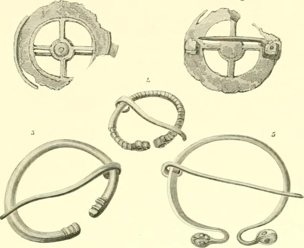 An illustration from Illustrations of the remains of Roman art, in Cirencester, the site of antient Corinium, 1850, leaf 156