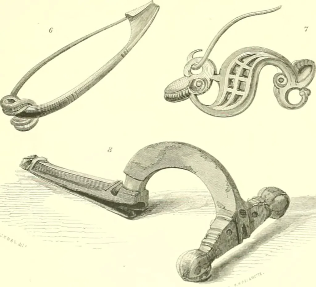 An illustration from Illustrations of the remains of Roman art, in Cirencester, the site of antient Corinium, 1850, leaf 156