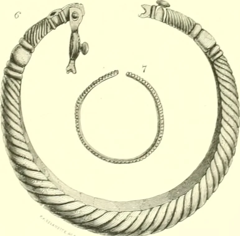 An illustration from Illustrations of the remains of Roman art, in Cirencester, the site of antient Corinium, 1850, leaf 162