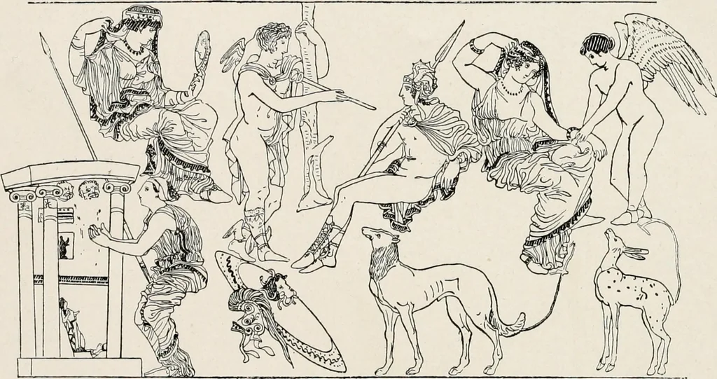 An illustration from Illustrations of school classics, arranged and described, 1903, leaf 115