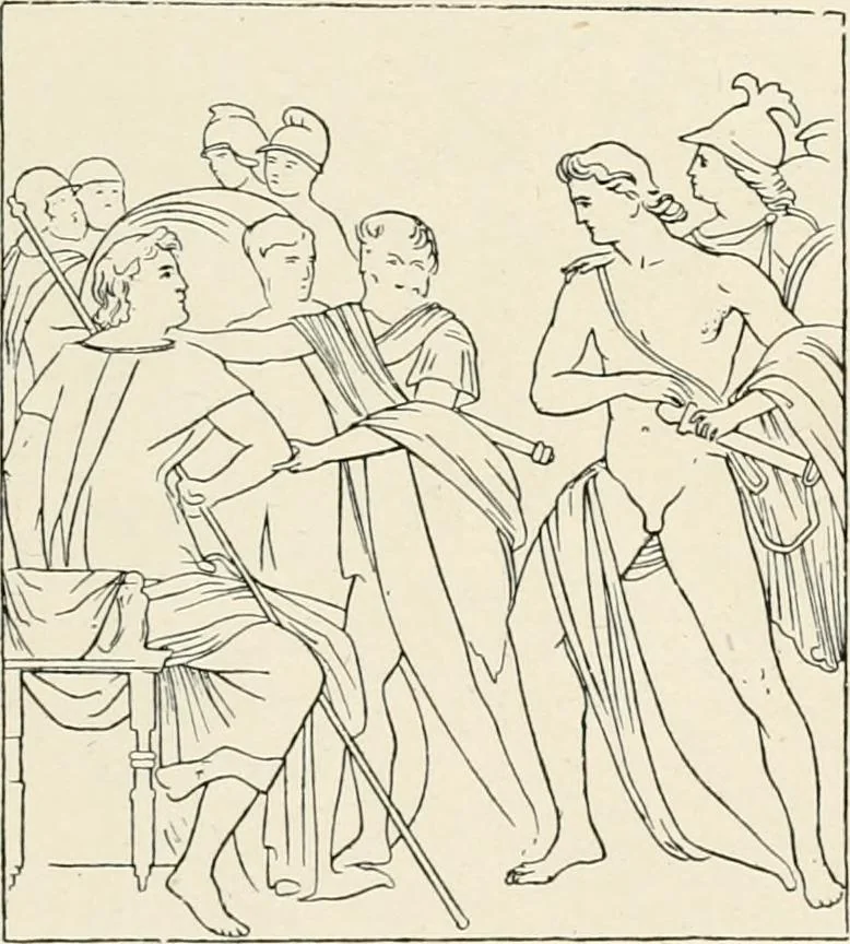 An illustration from Illustrations of school classics, arranged and described, 1903, leaf 118