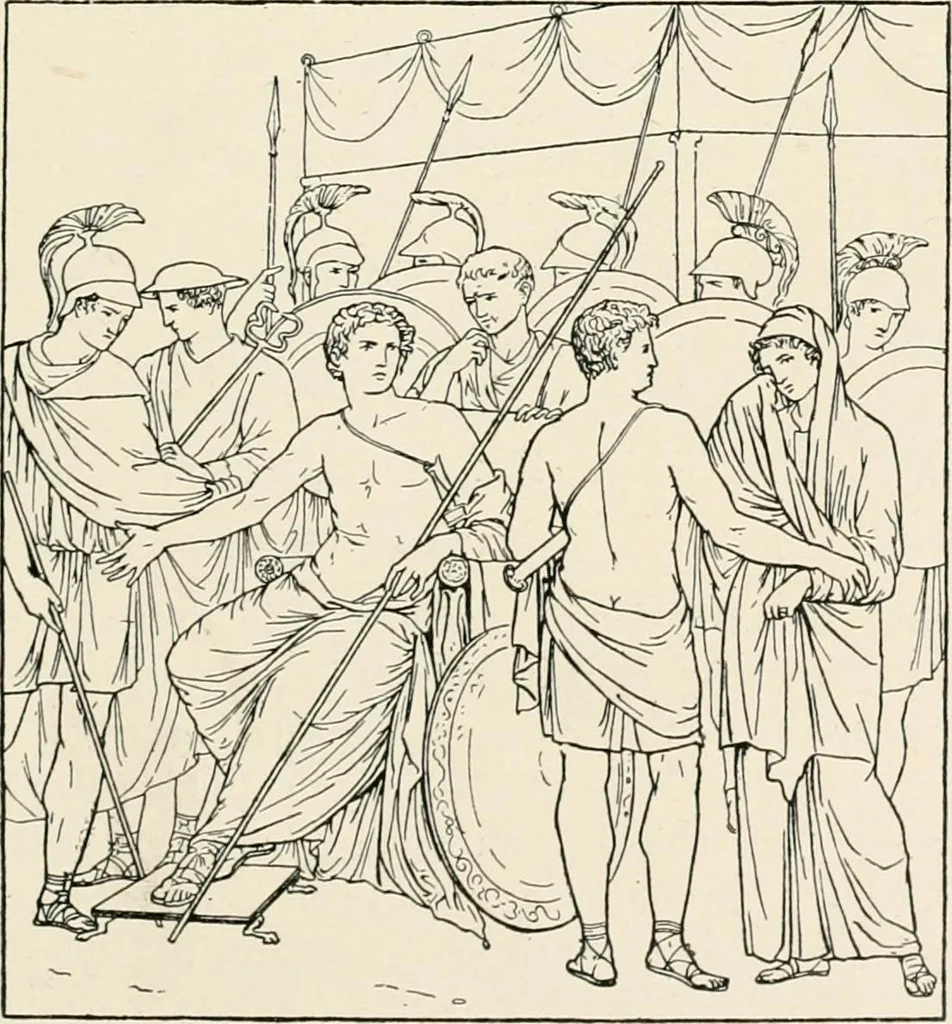 An illustration from Illustrations of school classics, arranged and described, 1903, leaf 120