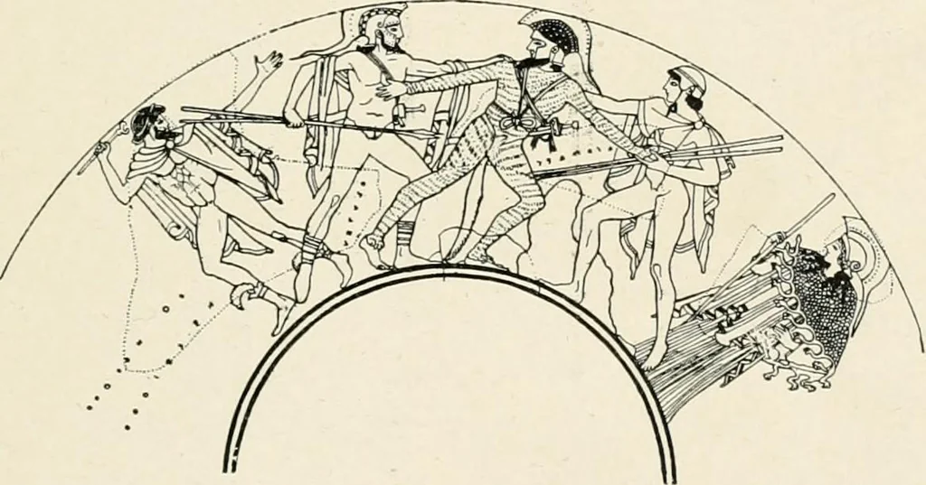 An illustration from Illustrations of school classics, arranged and described, 1903, leaf 124