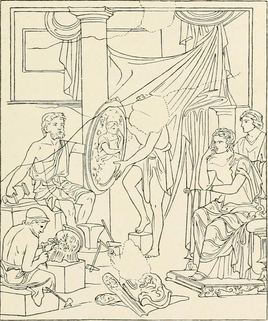 An illustration from Illustrations of school classics, arranged and described, 1903, leaf 126