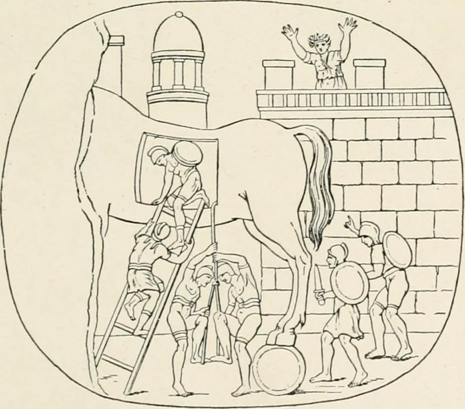 An illustration from Illustrations of school classics, arranged and described, 1903, leaf 136