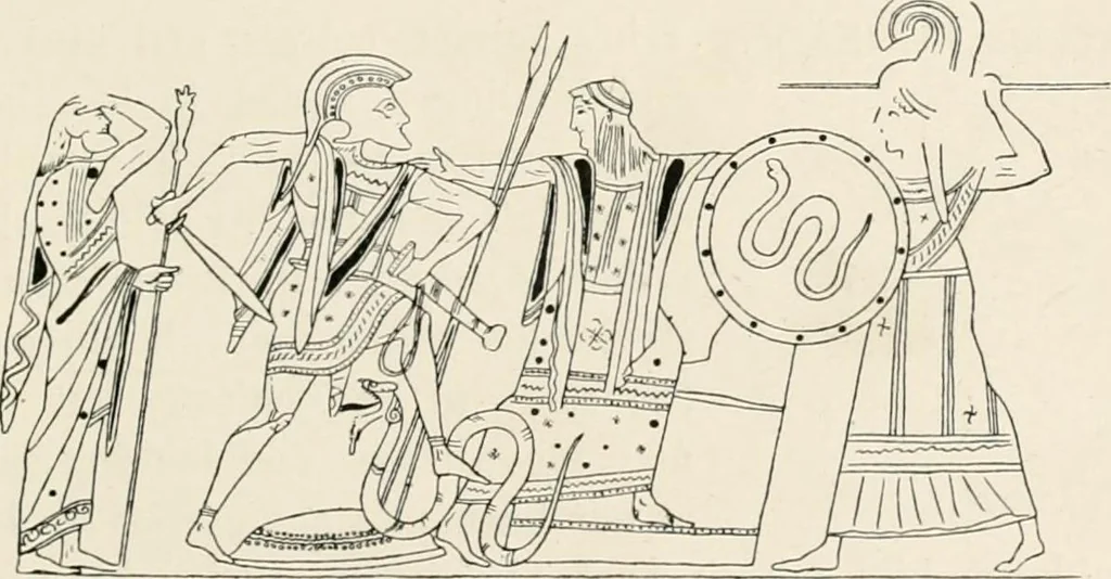 An illustration from Illustrations of school classics, arranged and described, 1903, leaf 140