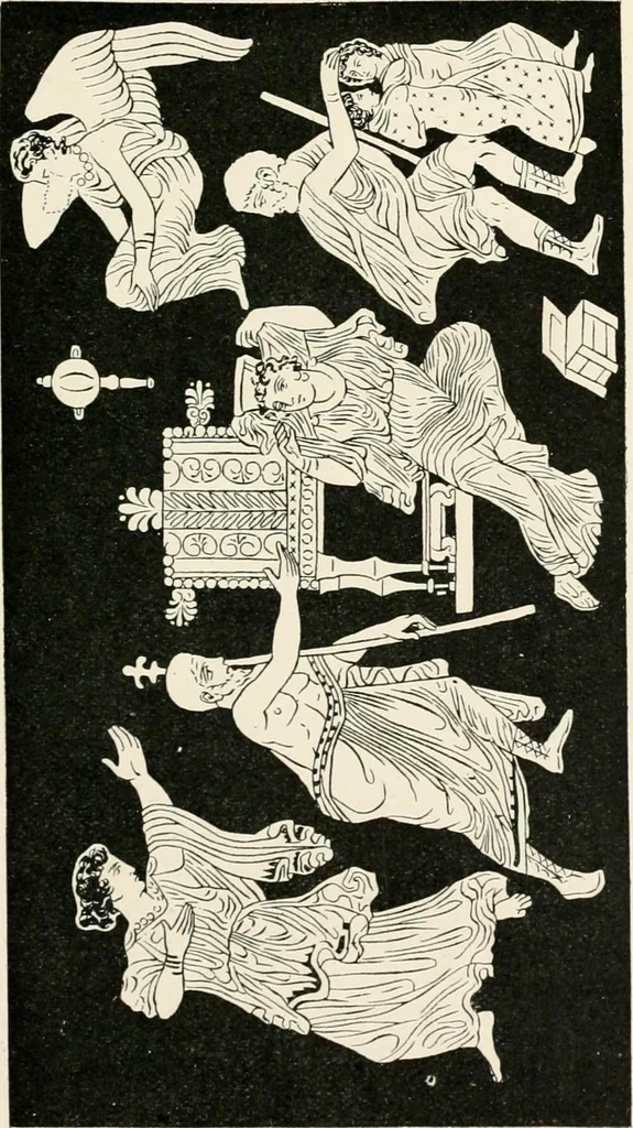 An illustration from Illustrations of school classics, arranged and described, 1903, leaf 156