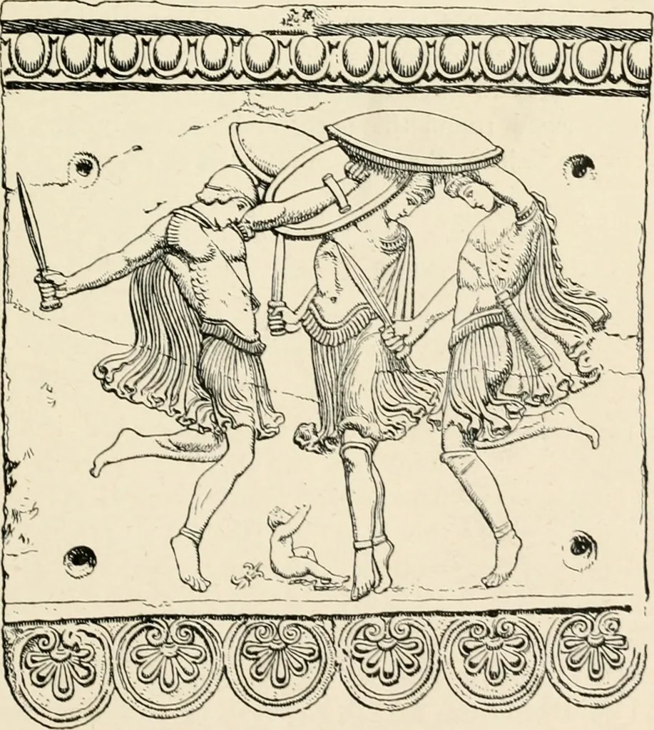 An illustration from Illustrations of school classics, arranged and described, 1903, leaf 16