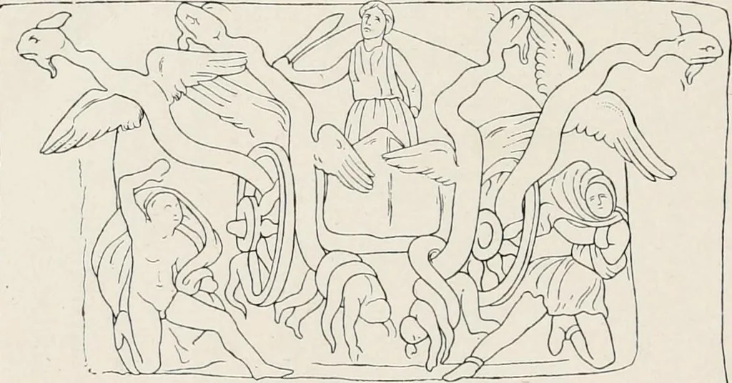 An illustration from Illustrations of school classics, arranged and described, 1903, leaf 165