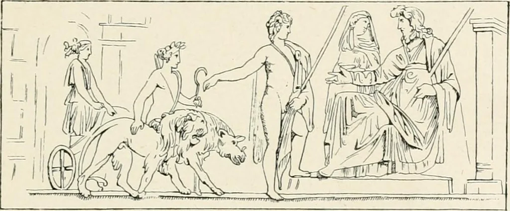 An illustration from Illustrations of school classics, arranged and described, 1903, leaf 166
