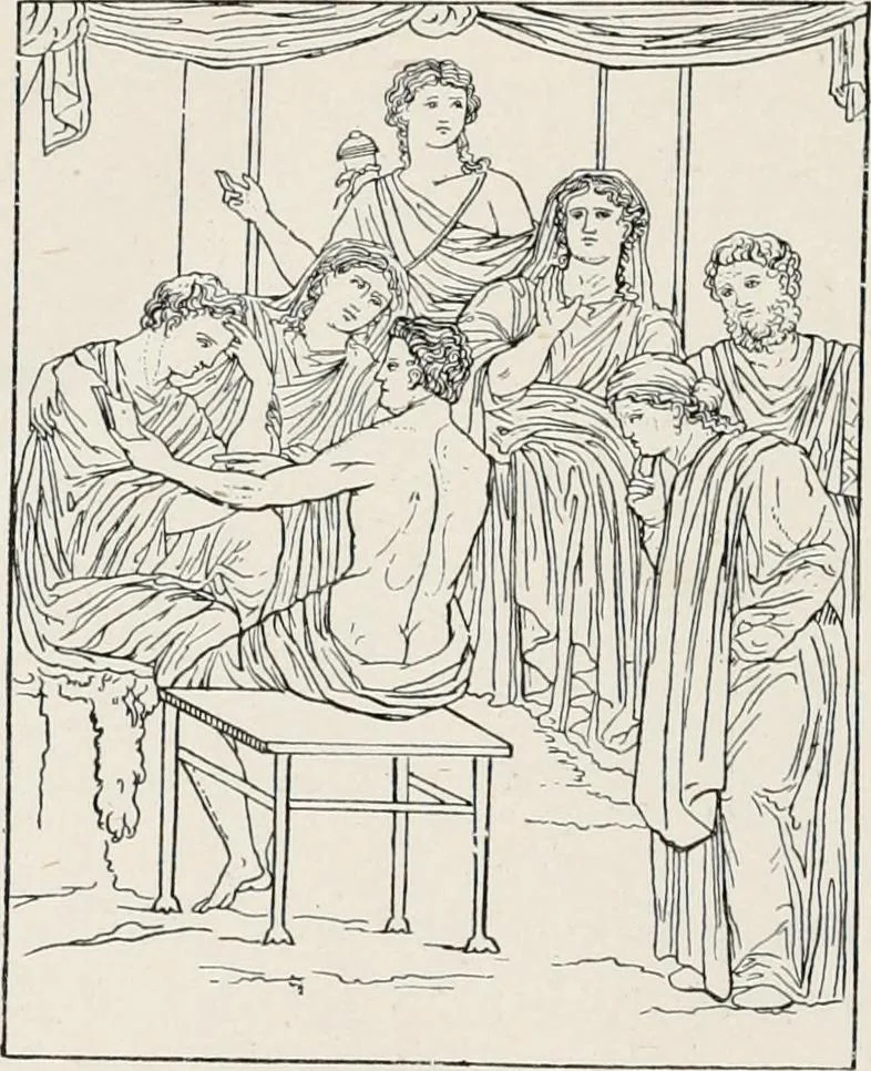 An illustration from Illustrations of school classics, arranged and described, 1903, leaf 167