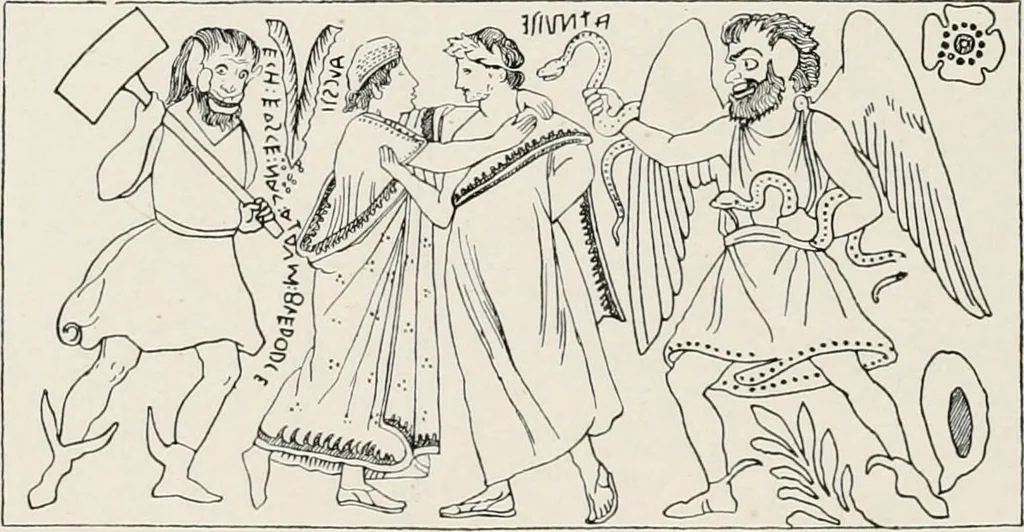 An illustration from Illustrations of school classics, arranged and described, 1903, leaf 173