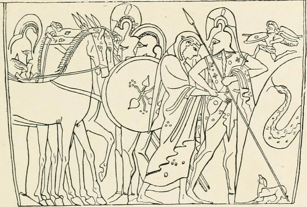 An illustration from Illustrations of school classics, arranged and described, 1903, leaf 174