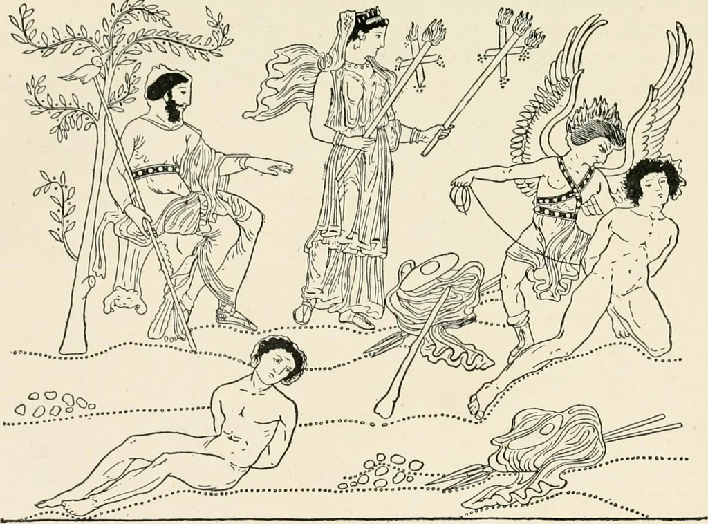 An illustration from Illustrations of school classics, arranged and described, 1903, leaf 200