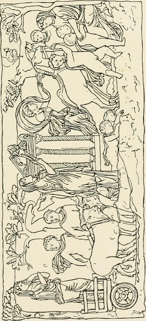 An illustration from Illustrations of school classics, arranged and described, 1903, leaf 206