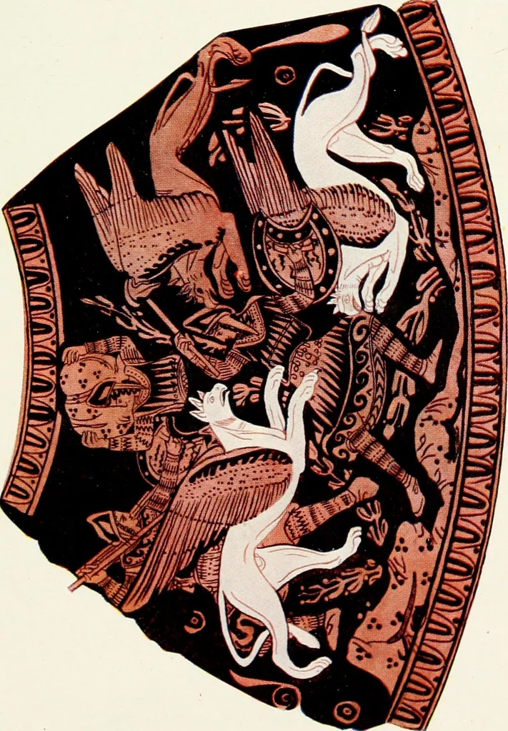 An illustration from Illustrations of school classics, arranged and described, 1903, leaf 210