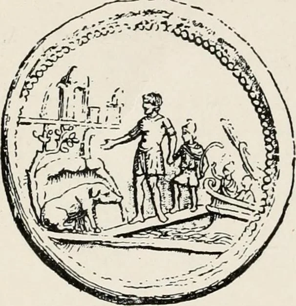 An illustration from Illustrations of school classics, arranged and described, 1903, leaf 215