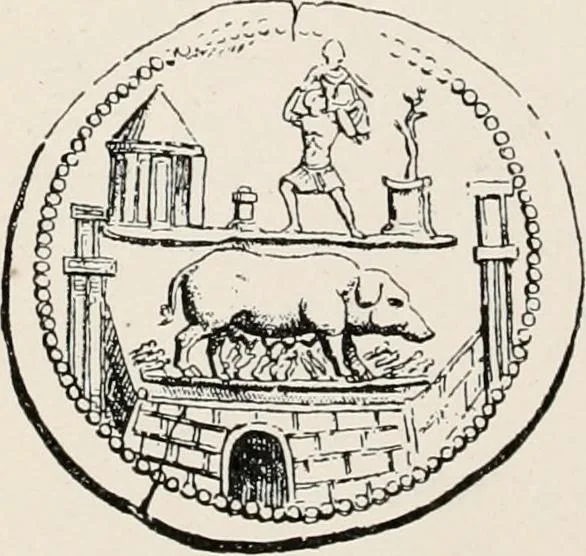 An illustration from Illustrations of school classics, arranged and described, 1903, leaf 215