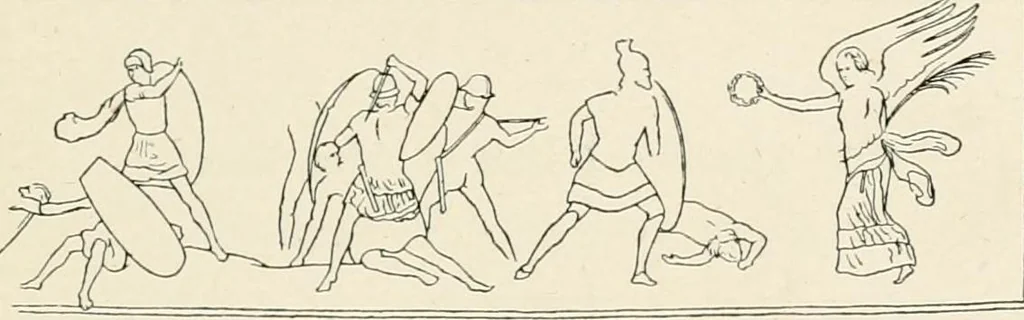 An illustration from Illustrations of school classics, arranged and described, 1903, leaf 216