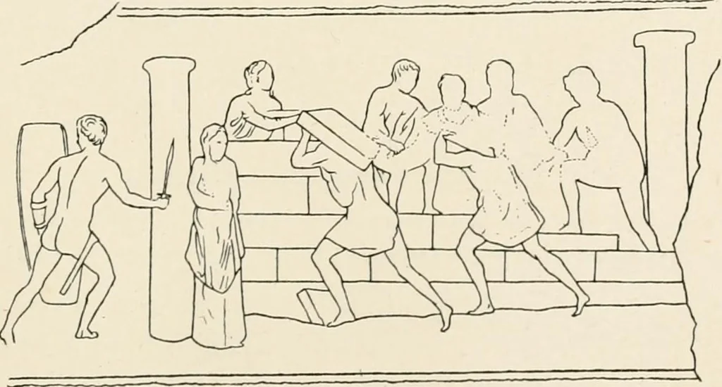 An illustration from Illustrations of school classics, arranged and described, 1903, leaf 216