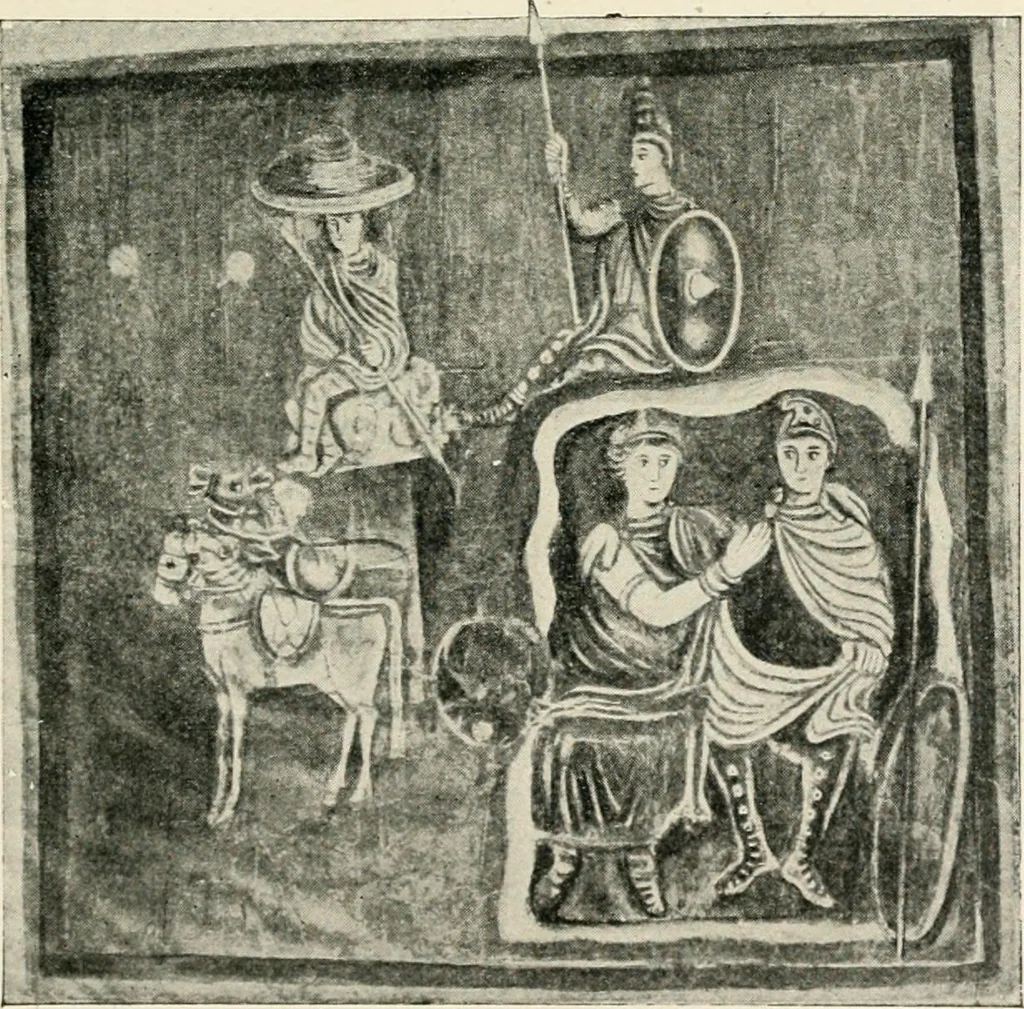 An illustration from Illustrations of school classics, arranged and described, 1903, leaf 228