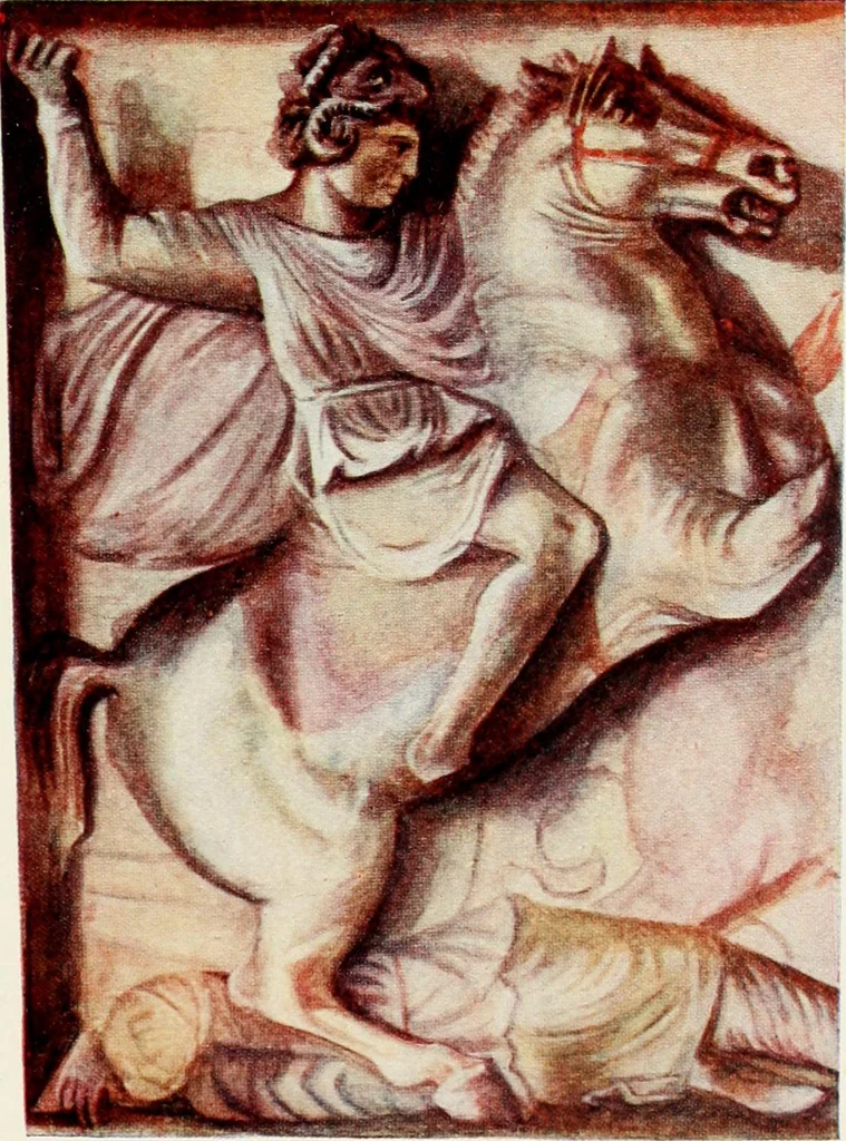 An illustration from Illustrations of school classics, arranged and described, 1903, leaf 260