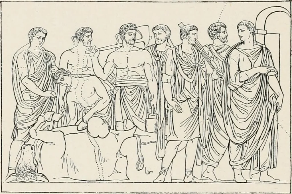 An illustration from Illustrations of school classics, arranged and described, 1903, leaf 329
