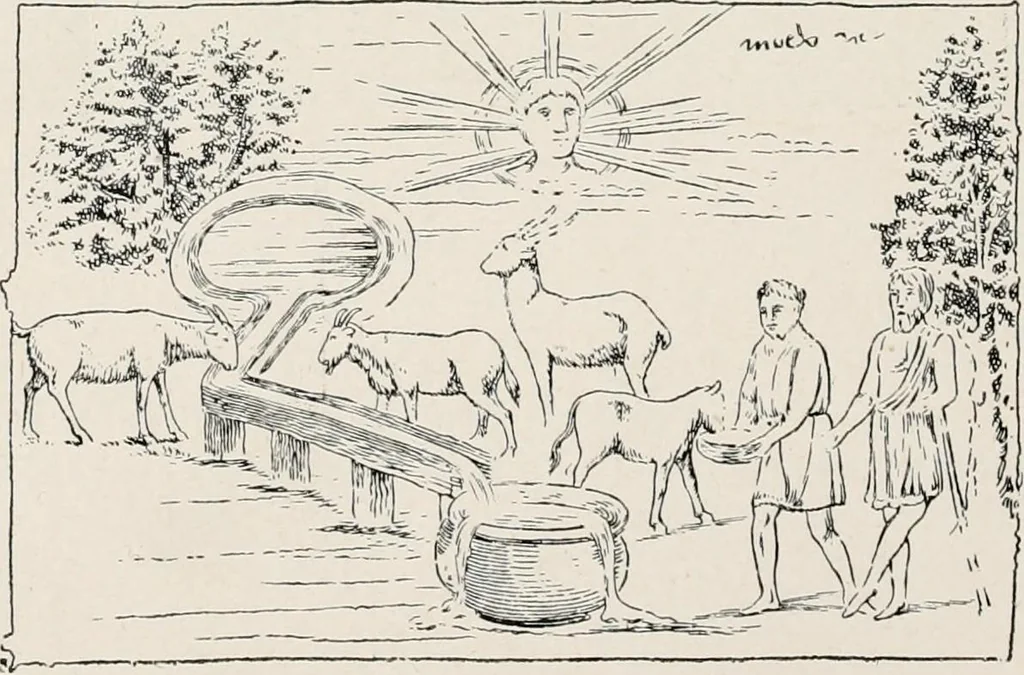 An illustration from Illustrations of school classics, arranged and described, 1903, leaf 357