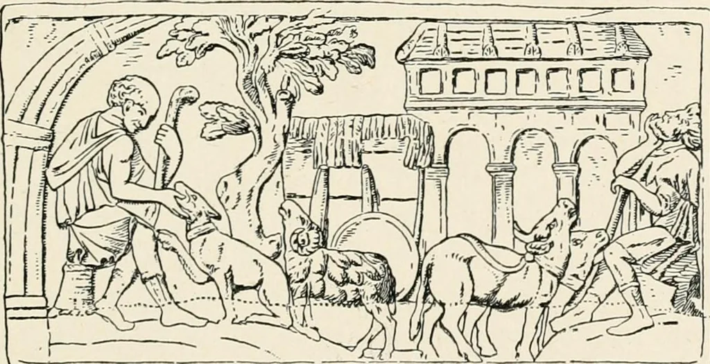An illustration from Illustrations of school classics, arranged and described, 1903, leaf 358