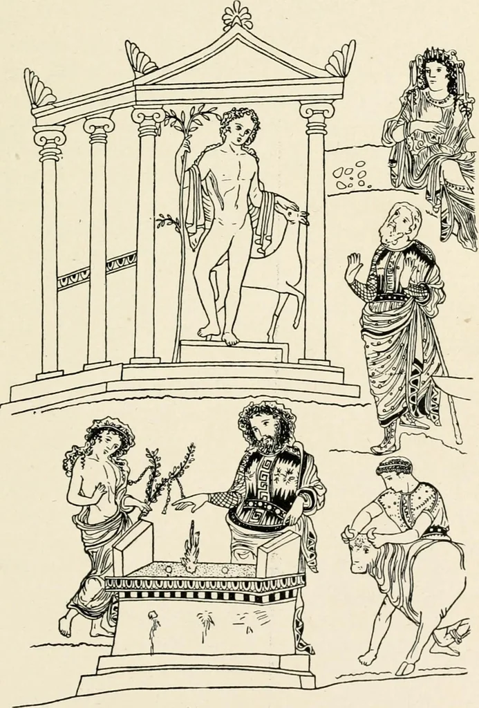 An illustration from Illustrations of school classics, arranged and described, 1903, leaf 48