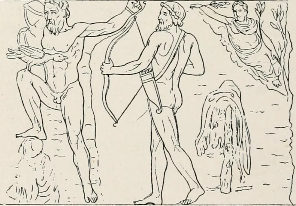 An illustration from Illustrations of school classics, arranged and described, 1903, leaf 85