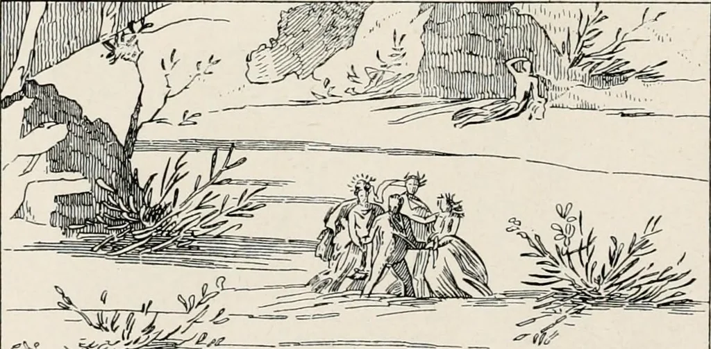 An illustration from Illustrations of school classics, arranged and described, 1903, leaf 97