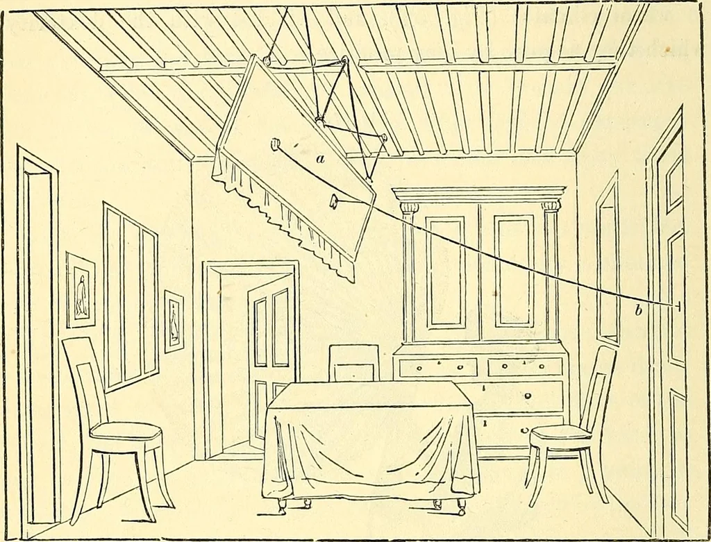 An illustration from Illustrations of the theory and practice of ventilation : with remarks on warming, exclusive lighting, and the communication of sound, 1844, leaf 131
