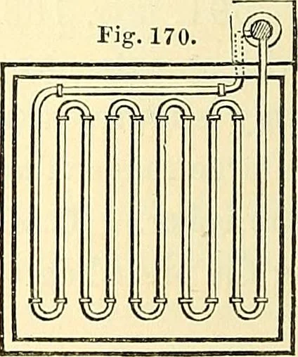 An illustration from Illustrations of the theory and practice of ventilation : with remarks on warming, exclusive lighting, and the communication of sound, 1844, leaf 273